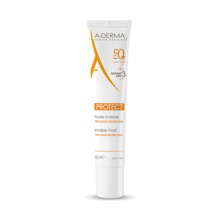 A-Derma Fluide Invisible SPF 50+, 40 ml