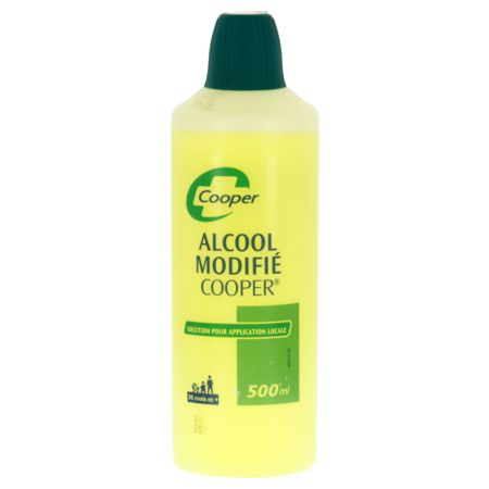 Alcool modifie cooper, flacon de 500 ml de solution pour application cutanée