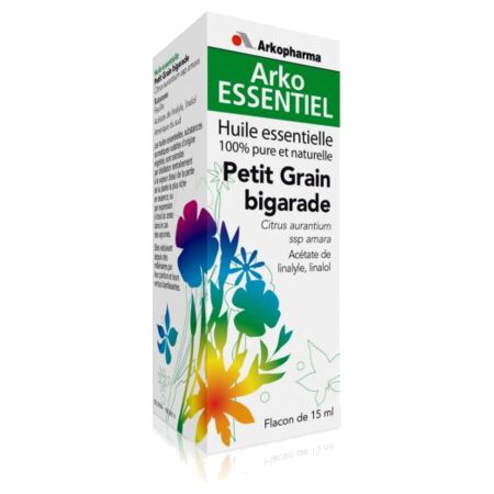 Arkential huile essentielle petit grain bigar, 15 ml d'huile essentielle