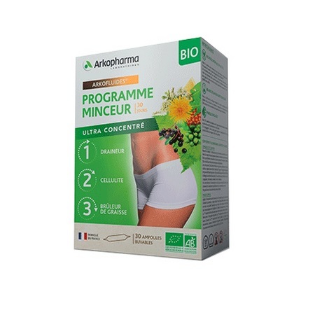 Arkopharma Arkofluide programme minceur Bio, 30 ampoules