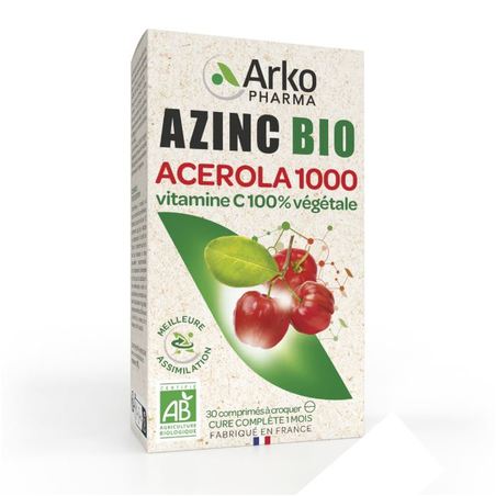 Arkopharma Azinc Bio Acerola, Boite de 15