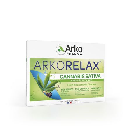 ARKORELAX CANNABIS SATIVA 30 Comprimes