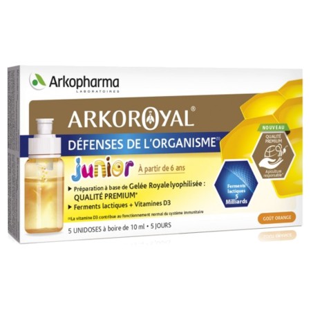 Arkoroyal défenses de l’organismes enfant, 5 unidoses