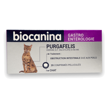 Biocanina Purgafelis Chat, 20 Comprimés