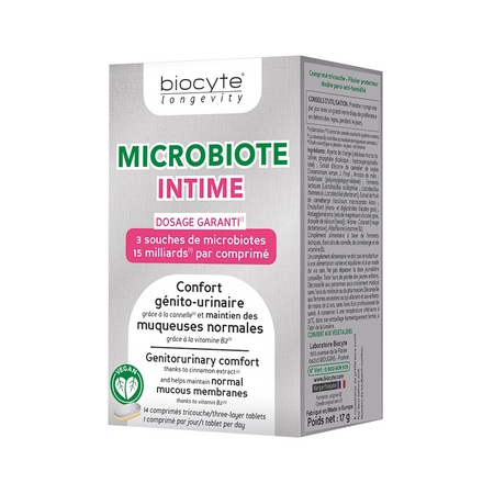 Biocyte Longevity Microbiote Intime, 14 comprimés
