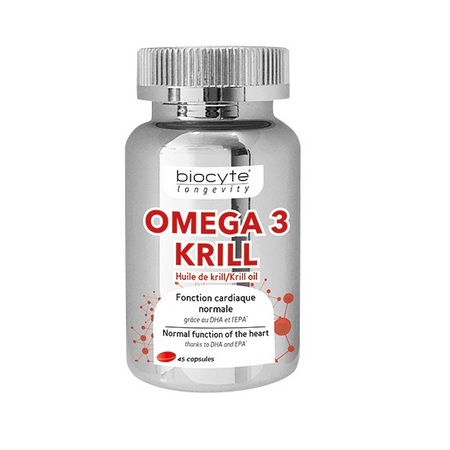 Biocyte Longevity Omega 3 krill, 45 capsules