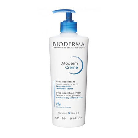 Bioderma Atoderm Crème Ultra-Nourrissante Peaux Sensibles, 500 ml