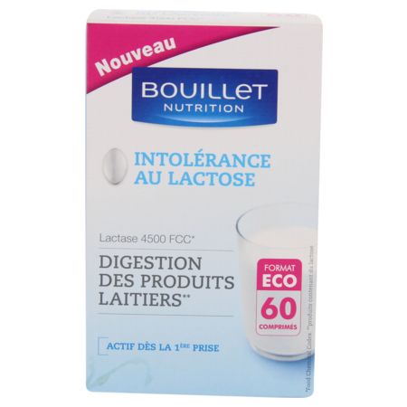 Bouillet enzyme lactase intol lactose, 60 comprimés