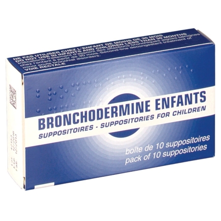 Bronchodermine enfants, 10 suppositoires