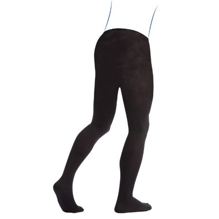 Collant City Confort Coton C2 Noir Taille 3 Normal    