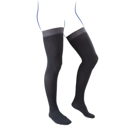 Bas-Cuisse City Confort Coton C3 Noir Taille 2 Normal    