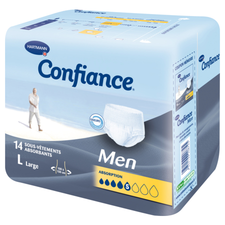 Confiance Men Sous-Vêtements Absorbants - 5G Taille Large