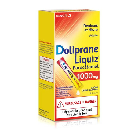 Doliprane Liquiz 1000mg 8 sachets