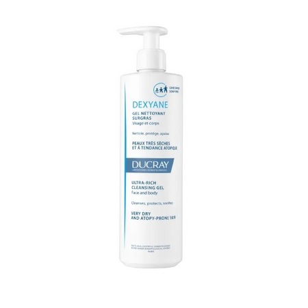 Ducray Dexyane Gel nettoyant surgras, 400 ml