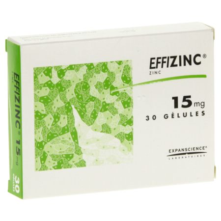 Effizinc 15 mg, 30 gélules