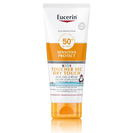 Eucerin Gel-crème solaire enfants toucher sec SPF 50+, 200 ml