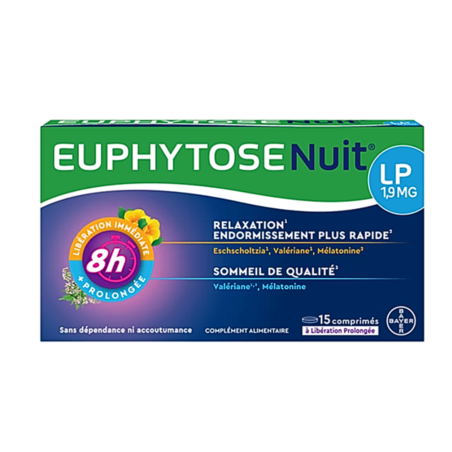 Euphytose Nuit LP 1.9 mg, 15 comprimés