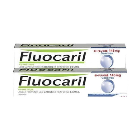 Fluocaril Pâte Dentifrice Bi-Fluoré, 145 g 2x75 ml 