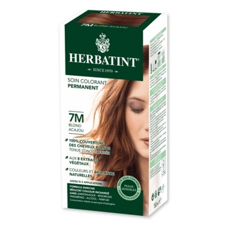 Herbatint Soin Colorant Permanent 7M Blond Acajou, 150 ml