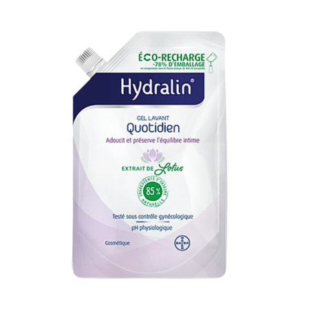 Hydralin Gel Lavant Quotidien Éco-recharge, 400ml