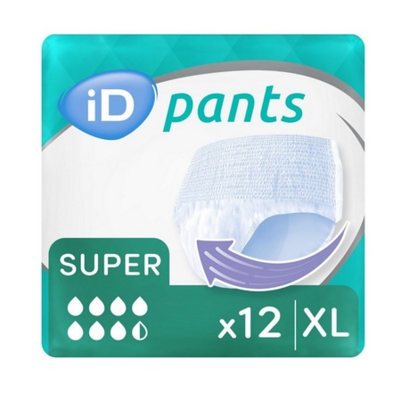 ID Pants Super slip absorbant XL, x 12