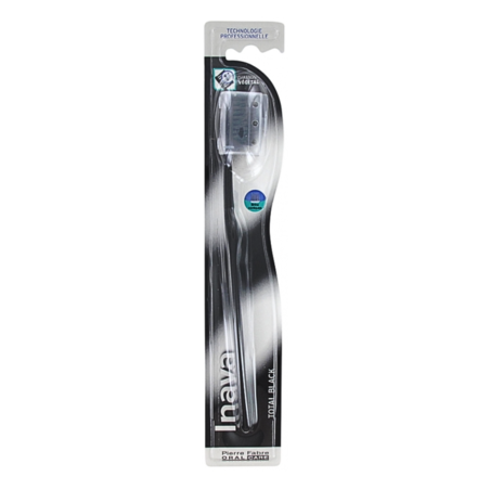 Inava Total Black Brosse à Dents Charbon Végétal