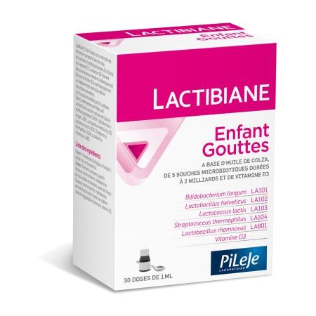 Lactibiane Enfant Gouttes, 30 Doses de 1 ml