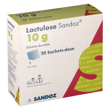 Lactulose sandoz 10 g, 20 sachets