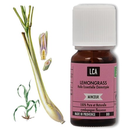 LCA Huile Essentielle Bio de Lemongrass, 10 ml
