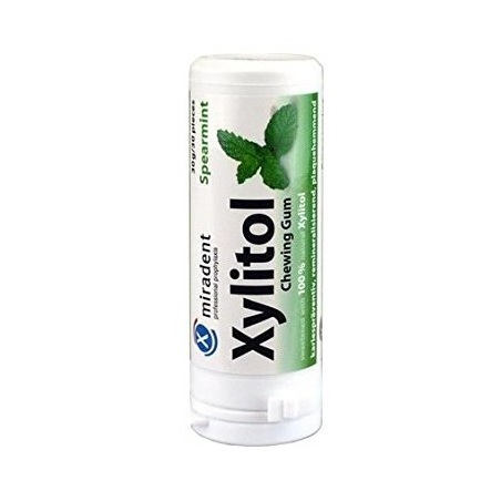 Miradent xylitol chewing gum menthe verte, x 30