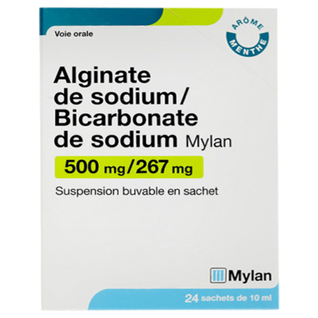 Alginate De Sodium / Bicarbonate de Sodium 500Mg/267Mg - Menthe