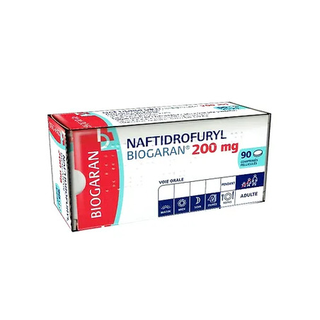 Naftidrofuryl biogaran 200 mg, 90 comprimés pelliculés