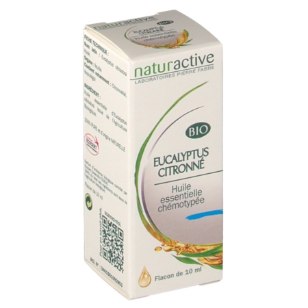 Naturactive he bio eucalyptus citronne, 10 ml d'huile essentielle