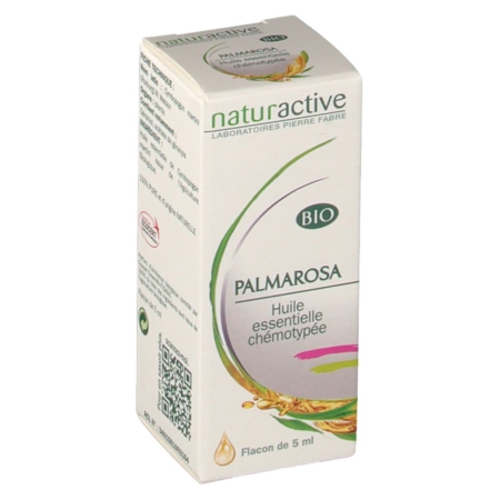 Naturactive he bio palmarosa, 5 ml d'huile essentielle