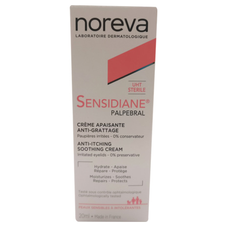 Noreva Sensidiane Palpebral Crème Apaisante Anti-Grattage, 20 ml