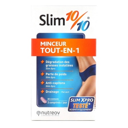Nutreov Slim 10/10 minceur tout en 1, 60 comprimés