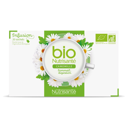 Nutrisanté Infusion Bio Camomille, 20 Sachets