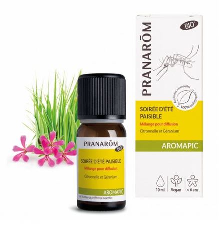 Pranarôm Mélange pour Diffusion Soirée d'Été Paisible, 10 ml