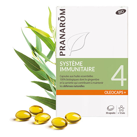 Pranarôm Oleocaps Système Immunitaire 4+ Bio, 30 Capsules