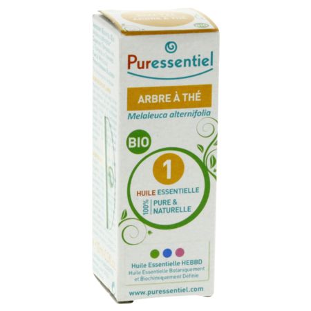 Puressentiel huile essent arbre the bio, 10 ml d'huile essentielle