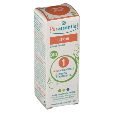 Puressentiel huile essent citron bio, 10 ml d'huile essentielle