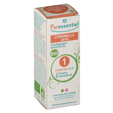 Puressentiel huile essent citronnelle bio, 10 ml d'huile essentielle