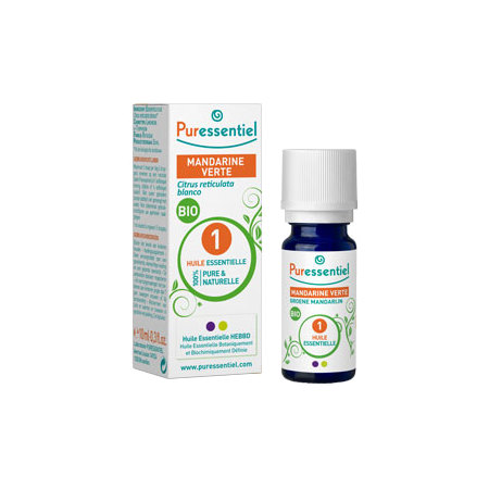 Puressentiel huile essent mandarine bio, 10 ml d'huile essentielle