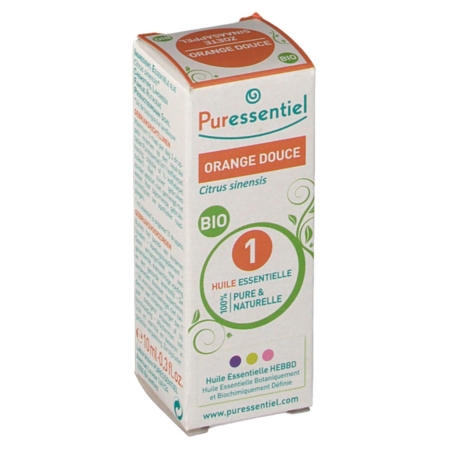 Puressentiel huile essent orange douce bio, 10 ml d'huile essentielle