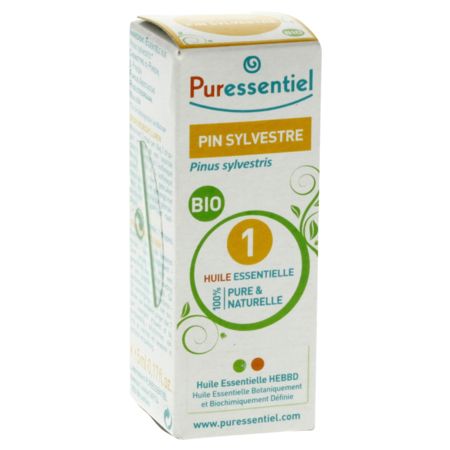 Puressentiel huile essent pin sylvestre bio, 5 ml d'huile essentielle