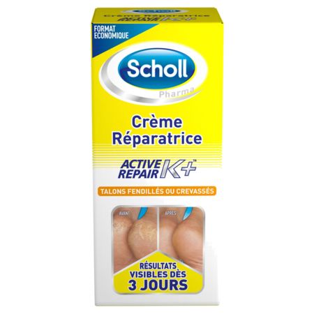 Scholl creme reparat 7jours talon fend, 120 ml de crème dermique