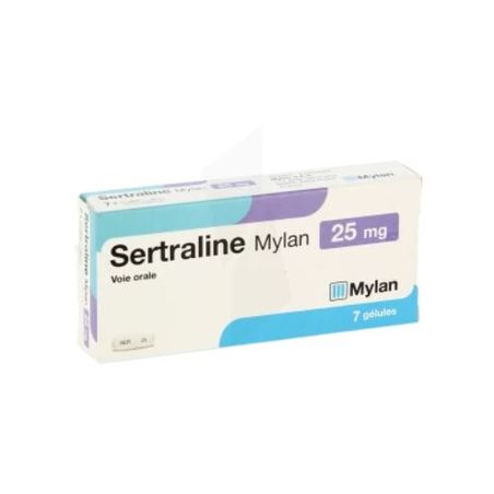 Sertraline mylan 25 mg, 7 gélules