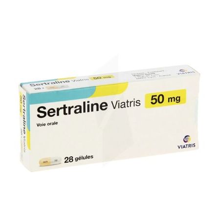 Sertraline mylan 50 mg, 28 gélules