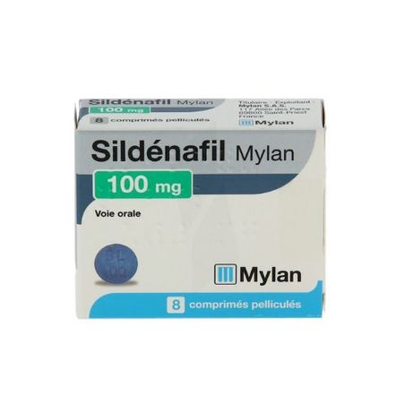 Sildenafil mylan 100 mg, 8 comprimés pelliculés