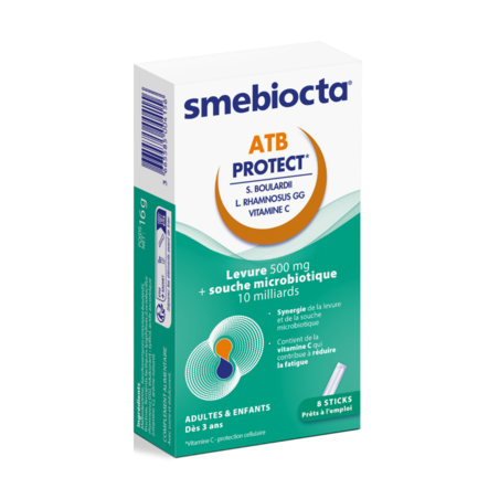 SMEBIOCTA ATB PROTECT - Boîte de 8 sticks prêts-à-l'emploi